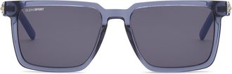 Plein Sport Sunglasses Plein Sport Touchdown Men in Darkgrey/black at Nordstrom, Size +0.00