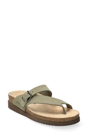 Mephisto Helen Toe Loop Sandal in Light Khaki at Nordstrom Rack, Size 12