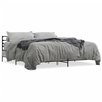Berkfield Home Bed Frame without Mattress Grey Sonoma 200x200 cm