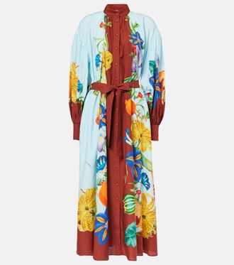 Alemais Alémais Dahlia cotton and silk shirt dress