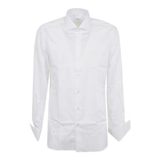 Buonamassa Overhemden, Heren, Wit, 6Xl, Katoen, Katoenen Overhemd