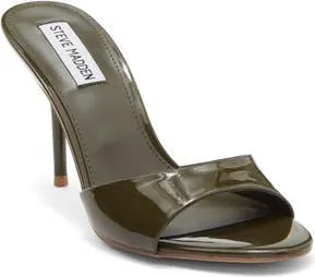 Steve Madden Porcha Stiletto Mule Sandal in Olive at Nordstrom Rack, Size 8.5