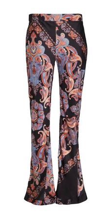 Chlo&eacute; Paisley Print Silk Cropped Trousers Size M