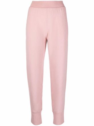 Alberta Ferretti Trainingsbroek met geribbeld detail - Roze