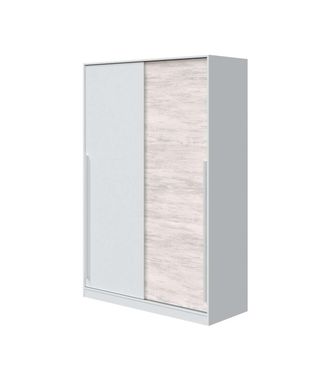 F.R.S. Armario Ropero Aretha Puertas Correderas Blanco Artik Y Blanco Veho. 200 Cm (alto). 120 Cm (ancho). 50 Cm (fondo)