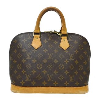 Louis Vuitton Alma Handbag Monogram Canvas Brown Canvas Handbag (Pre-Owned)