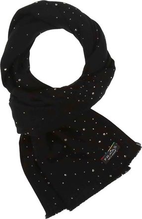 Fraas Womens Rhinestone Stole In Caviar Black