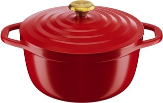 T-fal Air Cacerola Roja 24 Cm Fundici&oacute;n De Aluminio