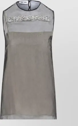 Miu Miu cotton sleeveless mini dress