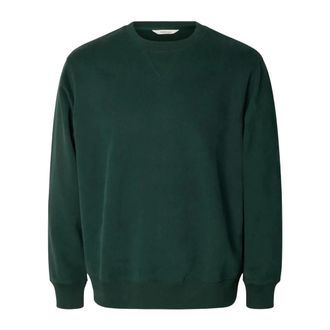 Selected Sudadera de cuello redondo Slmrelaxgrant LS - Sweatshirts & Hoodies - Hombre - Verde - 2XL