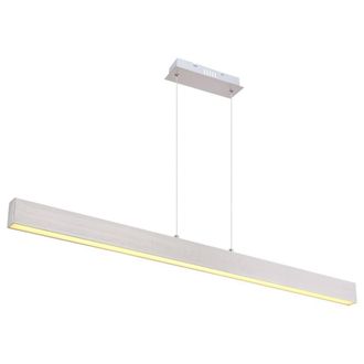 Netlighting Verena Bar Pendant Ceiling Light Nickel Matt LED 3000K in Grey