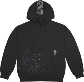 Travis Scott Cactus Jack FW22 Studded Hoodie Black TS-22FW007
