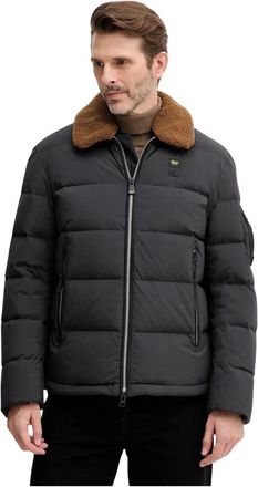 Blauer Heren, Jassen, Zwart, Maat: XL Leer