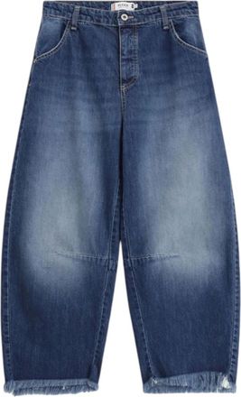Please Cropped Jeans, female, Blue, Size: XS Jeans Baggy