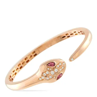 Bulgari Serpenti Seduttori 18K Rose Gold Diamond Bracelet BV03-042226