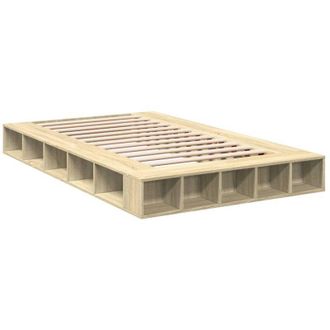 vidaXL Bed Frame without Mattress Sonoma Oak 120x200 cm Vidaxl