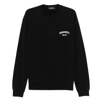 Dsquared2 Small Milano Logo Cool Fit Black Sweatshirt