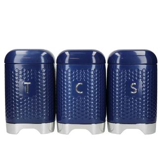 Kitchen Craft Craft Botes De Almacenamiento Elegantes Azul Marino