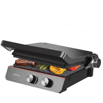 Cecotec Cecotec Griglia elettrica RocknGrill Blaze Neon. 2200 W, rivestimento RockStone, facile da pulire, apertura a 180&deg;, senza BPA, superficie di cottura