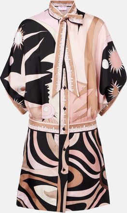 Pucci Miniabito Stella in twill di seta