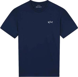 Paul & Shark Reflex Print Polyester T-Shirt - Heren - T-shirts - Blauw - M - Polyester - Tops