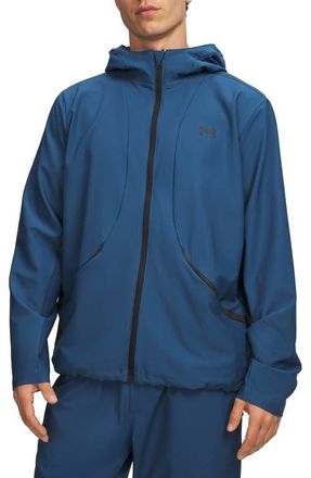 Under Armour UA Unstoppable Woven Full Zip Hoodie in Wham Blue at Nordstrom, Size X-Large