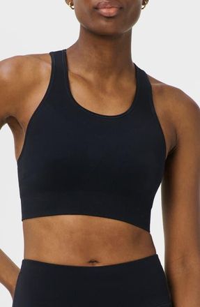 Sweaty Betty Stamina Seamless Sports Bra in Black at Nordstrom, Size X-Small