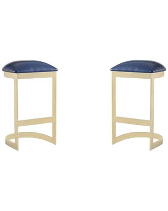 Manhattan Comfort Set of 2 Aura Bar Stools