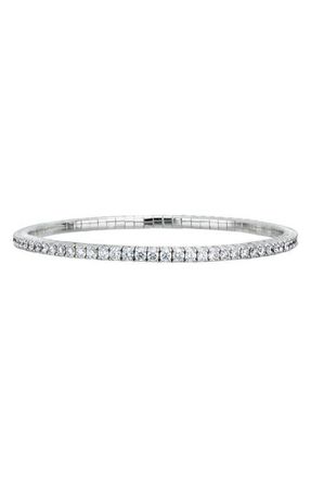 Bony Levy Audrey Stretchy Diamond Bangle in 18K White Gold at Nordstrom, Size Medium
