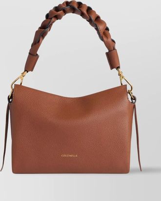 Coccinelle grana double braided handle detachable strap