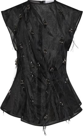 Giuseppe Di Morabito Mouwloze Top - Dames - Tops zonder mouwen - Zwart - S - Tops