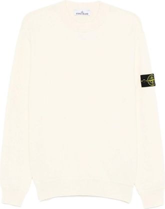 Stone Island Logo-patch Crew-neck Sweater