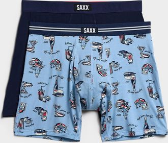 Saxx Mens 6 blue-hued boxer briefs VIBE XTRA 2-pack