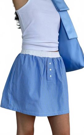A Bronze Age Boxer Skirt In Porter Stripe