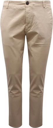 Selected Chinos, male, Beige, W33, Silver Linen Skinny Luca Trousers