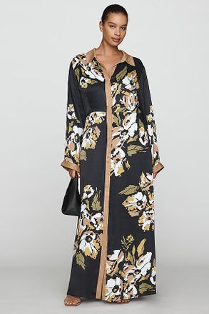 Anthropologie Bl-nk Printed Buttondown Shirtdress