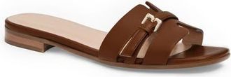 Bruno Magli Farra Slide Sandal in Dark Brown Leather at Nordstrom, Size 10.5