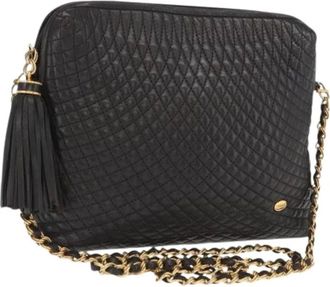 Bally Pre-owned Cross Body Bags, female, Black, Size: ONE SIZE Pre-owned Leather Shoulder Bag