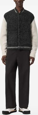 AllSaints Cardigan bicolore Jaque - Grigio