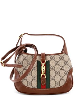 Gucci Jackie 1961 GG Coated Canvas Mini hobo bag - women - Fabric - One Size - Brown