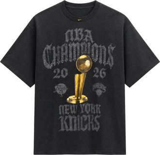 Nike New York Knicks 2026 NBA Finals Champions Authentic On Court T-shirt Grey JJ0565-060