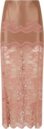 Paco Rabanne Midi Rok - Dames - Midirokken - Bruin - XS - Rokken