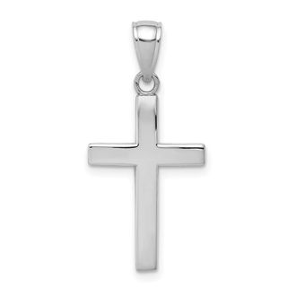 Diamond2Deal 10k Gold Polished Cross Pendant
