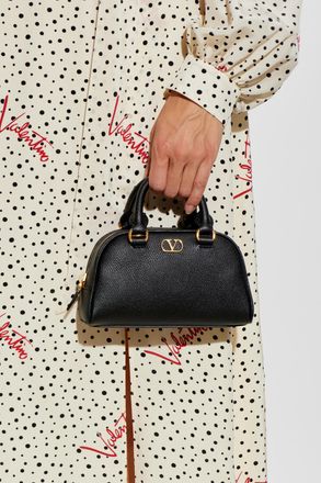 Valentino Garavani Leather Bag, Womens, Black