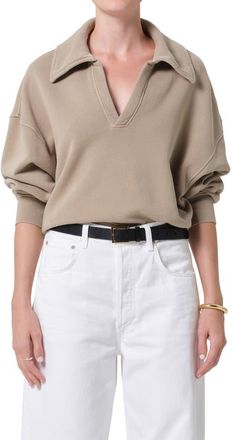 Citizens Of Humanity Trapeze Sweatshirt in Catalina Light Beige at Nordstrom, Size X-Large