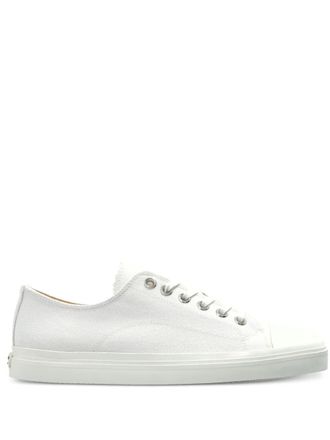 Moschino logo-patch sneakers - White