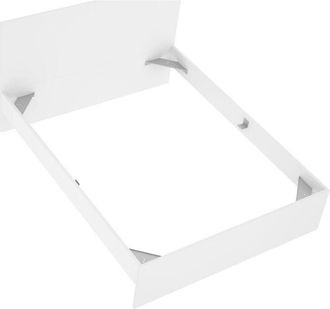 Dmora Dmora - Letto matrimoniale Casale, Sommier per camera da letto, Giroletto per stanza, Struttura porta materasso, 166x205 h100 cm, Bianco