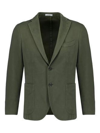 Boglioli single-breasted blazer - men - Cotton - 46 - Green