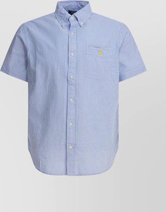 Polo Ralph Lauren collared shirt with pocket and short sleeves