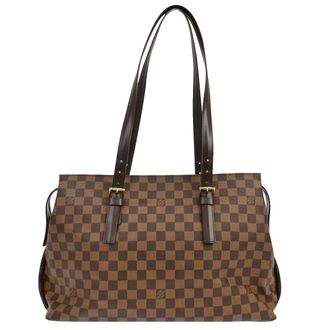 Louis Vuitton Chelsea Centenaire Damier Brown Canvas Handbag (Pre-Owned)